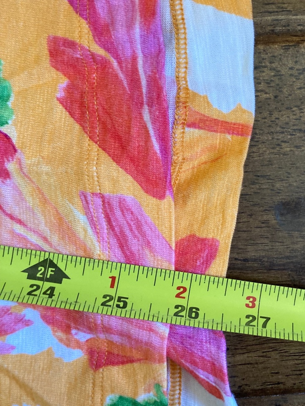 Chicos Colorful Floral Cotton Modal Top Size 3(XL) Ruching Summer Vacation - Picture 6 of 7